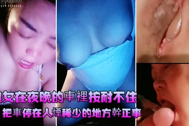 熟女在夜晚的車裡按耐不住讓情人把車停在人煙稀少的地方幹正事