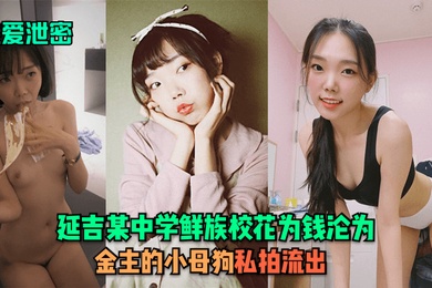 性爱泄密延吉某中学鲜族校花为钱沦为金主的小母狗私拍流出