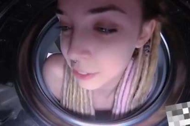 美女卡洗衣机被内射