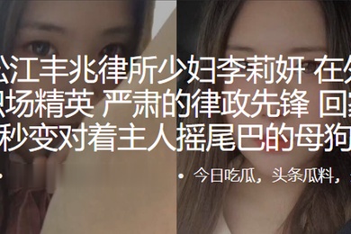 上海松江丰兆律所少妇李莉妍在外是个干练职场精英严肃的律政先锋回家以后秒变对着主人摇尾巴的母狗