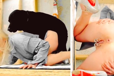 带阴环的少妇和她的大黑