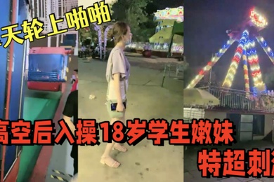 游乐场摩天轮上啪啪高空后入操18岁学生嫩妹视角独特超刺激